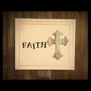 Reclaimed “shaker door” wall decor